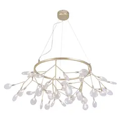 Подвесная люстра Crystal Lux Evita SP45 D Gold/Transparent, фото 